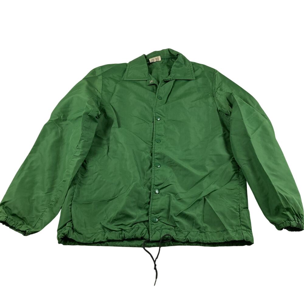 Green Windbreaker Jacket Athletic Apparel Vintage Memphis TN Size Medium Adult